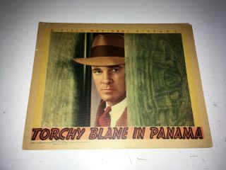 Torchy Blane In Panama Movie Lobby Card Poster 1939 Paul Kelly Mystery Wb Crime
