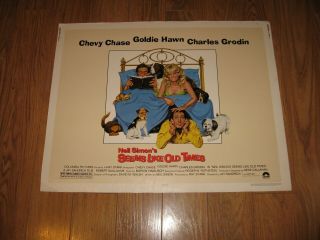 Seems Like Old Times Org Movie Poster Half Sheet 1/2 Chevy Chase Goldie Hawn