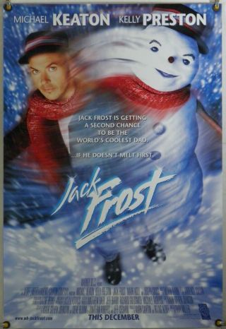 Jack Frost Ds Rolled Orig 1sh Movie Poster Michael Keaton Kelly Preston (1998)