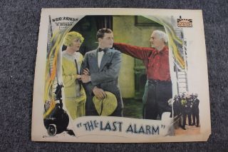 Vintage Movie Lobby Card 14inx11in The Last Alarm Collectible