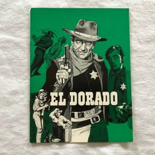 El Dorado John Wayne,  Robert Mitchum,  James Caan 1967 Danish Movie Program