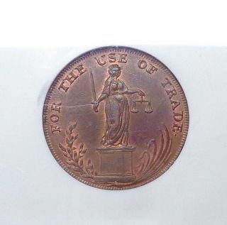 1795 Great Britain - Suffolk Halfpenny Token,  ‘for Use Of Trade’,  Dh - 21,  Ngc Au58.