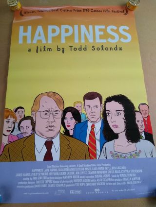 Happiness Double Sided Poster 1998 Todd Solondz,  Art By Dan Clowes