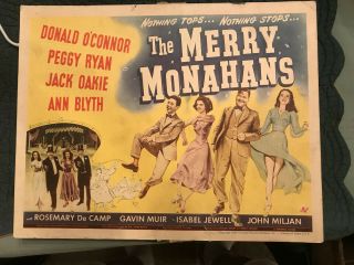 The Merry Monahans 1944 Universal 11x14 " Title Lobby Ann Blyth Donald O 