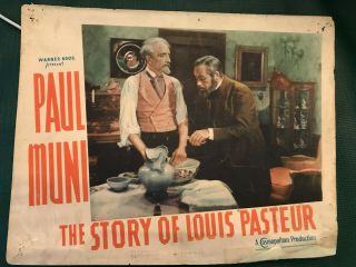 The Story Of Louis Pasteur 1936 Cosmopolitan 11x14 Lobby Paul Muni Frank Reicher