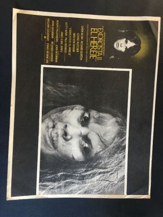 1977 Exorcist Ii The Heretic Linda Blair Authentic Mexican Lobby Card 16 " X12 "