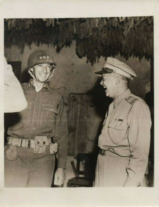 1943 Press Photo Wwii American Generals Mark Clark,  Eisenhower In Italy 317