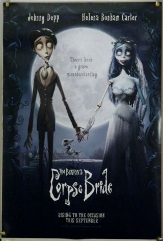 Corpse Bride Ds Rolled Orig 1sh Movie Poster Tim Burton Johnny Depp (2005)