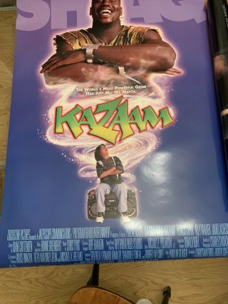 Kazaam 1996 Movie Poster With Shaquille O’neal