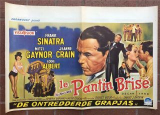 The Joker Is Wild (1957) 14x22 Movie Poster - Belgium - Frank Sinatra,  Joe E Lewis