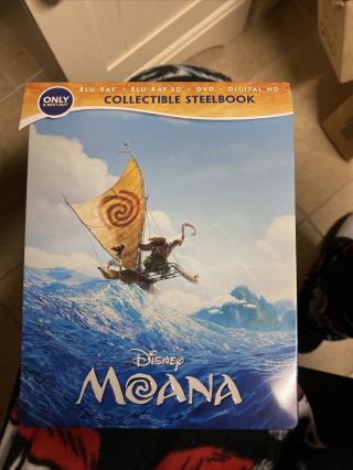 Moana Best Buy Steelbook Disney Pixar Blu - Ray