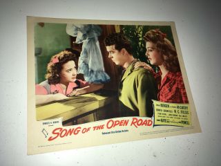 Song Of The Open Road Orig Movie Lobby Card Poster 1944 Musical 1st Jane Powell