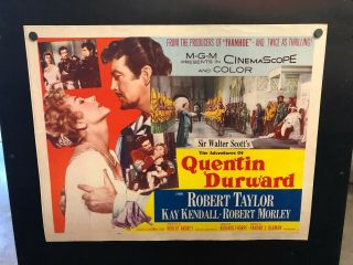 1955 The Adventures Of Quentin Durward Movie Poster 22 X 28 Style A