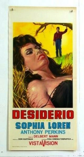 Italian Playbill - Desire Under The Elms - Sophia Loren - Perkins - Mann - Us Drama - D85 - 41