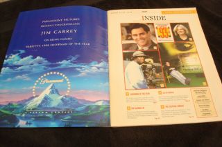 JIM CARREY 1998 Variety Showman of Year,  Mask,  Ace Ventura,  Liar Liar,  Cable Guy 2