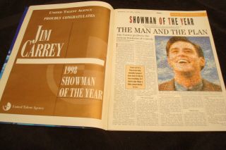 JIM CARREY 1998 Variety Showman of Year,  Mask,  Ace Ventura,  Liar Liar,  Cable Guy 3