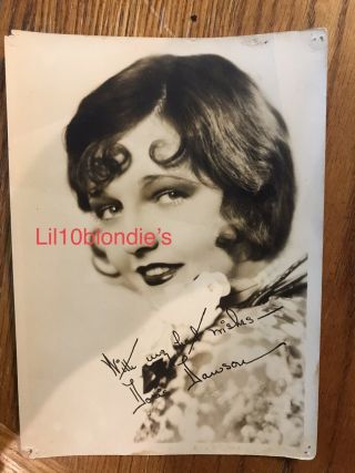 20s Silent Film Doris Dawson Autograph Signed Within Photo 5x7 Black & White