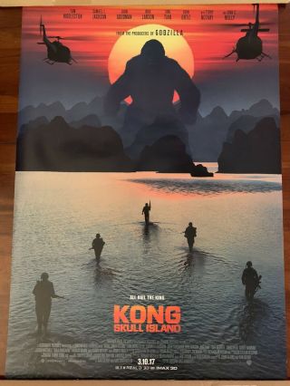 Kong: Skull Island Ds Movie Poster 27x40 Double/ 2 - Sided Advance Ver.