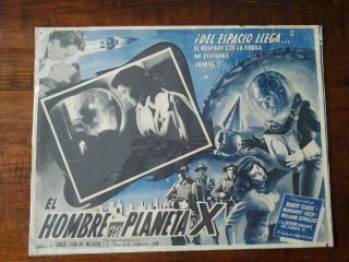 The Man From Planet X Mexican Mexico Lobby Card Sci - Fi Poster 16 