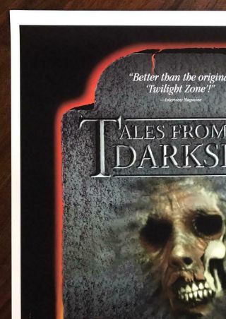 TALES FROM THE DARKSIDE VOL 6 1980s TV Horror Occult VIDEO POSTER NM, 2