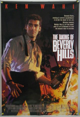 The Taking Of Beverly Hills Ds Rolled Orig 1sh Movie Poster Ken Wahl (1991)