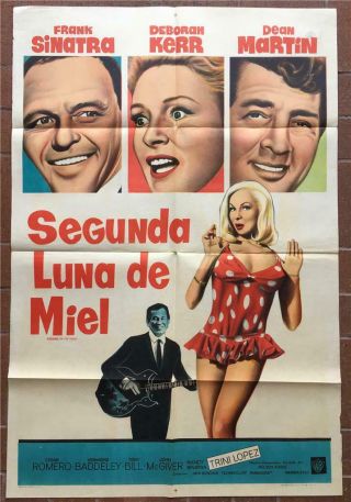 Marriage On The Rocks One Sheet Movie Poster - Argentina - Frank Sinatra,  Dean Martin
