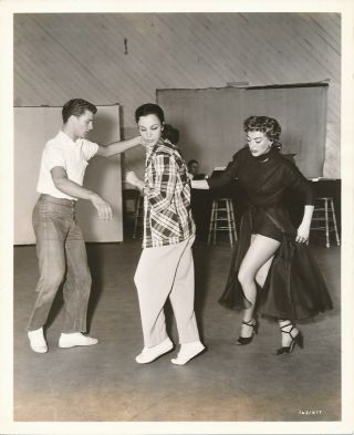 Leggy Joan Crawford Mark Wilder Candid Dance Rehearsal Torch Song Mgm Dbw Photo