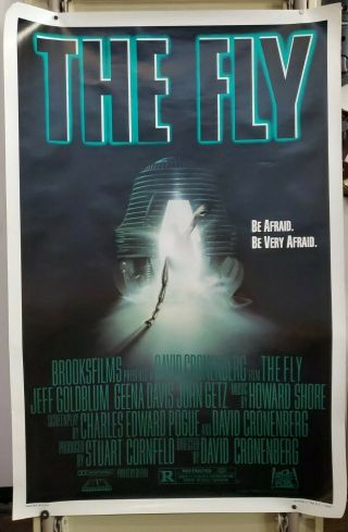 Vintage The Fly (1986) 27x41 Rolled One Sheet Movie Poster
