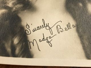 20s Silent Film Madge Bellamy Autograph Signed within Photo 5x7 Black & White 3