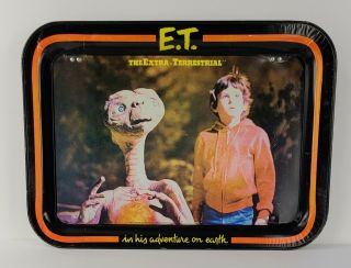 1982 Vintage E.  T.  The Extra Terrestrial Tv Dinner Metal Folding Tray