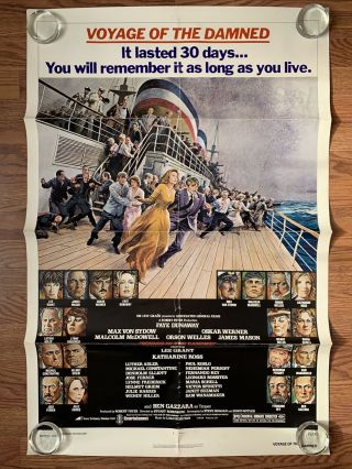 Voyage Of The Damned One Sheet Movie Theatre Poster - 1976