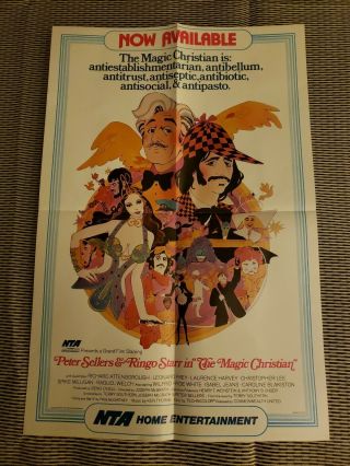 Vintage The Magic Christian Video Store Movie Poster Rachel Welch Ringo Starr