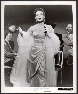 Jean Peters Sexy Actress As Singer 1953 Film Noir Vicki Vintage Orig Photo