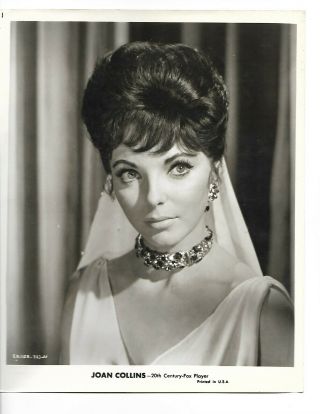 Joan Collins Stunning Portrait Lovely In Esther And The King 1960 Orig Photo 228