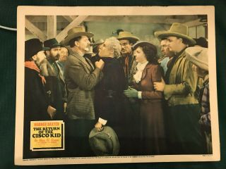 The Return Of The Cisco Kid 1939 20th Century Fox 11x14 " Western Lobby Lynn Bari