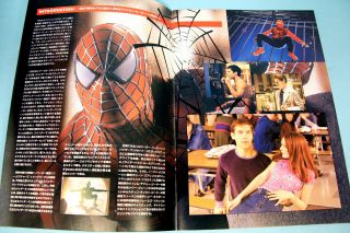 SPIDER - MAN 2002 Movie Program Japan Sam Rami Tobey Maguire Kirsten Dunst Marvel 2