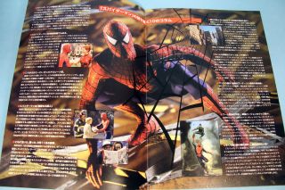 SPIDER - MAN 2002 Movie Program Japan Sam Rami Tobey Maguire Kirsten Dunst Marvel 3