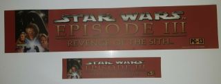 Star Wars Episode Iii Revenge Of The Sith Double Sided Movie Theater Mylar 