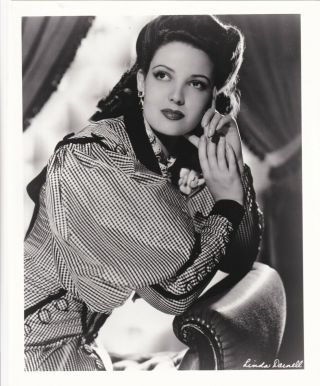 Linda Darnell Stunning Portrait Alluring Pose Vintage 1950s Photo 23