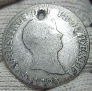 1823 Jm (mexico) 2 Reales (iturbide) Very Scarce Year - - - 2 Year Type - -
