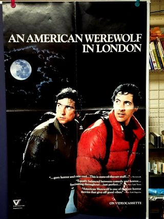An American Werewolf In London - Movie Poster From 1985 - Video Store Release