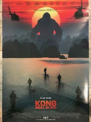 Kong Skull Island Movie Poster 2 Sided 27x40 "