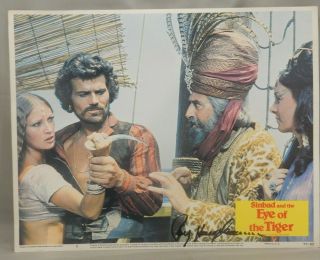 1977 Sinbad And The Eye Of The Tiger Movie Lobby Card Signed Ray Harryhausen 2