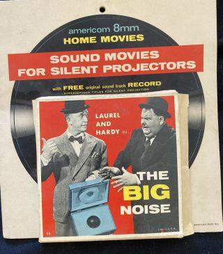 Americom 8mm Home Movies Laurel And Hardy In The Big Noise With Record