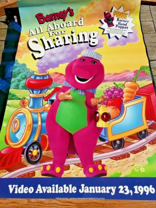 Barney,  All Aboard For Sharing - Poster