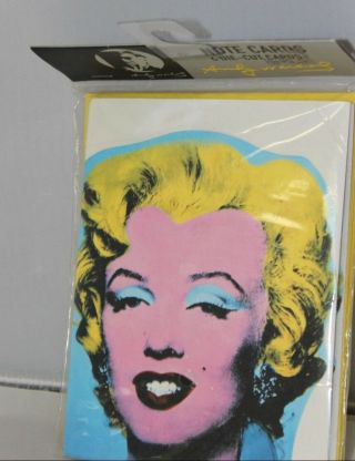 Marilyn Monroe 6 Die - Cut Cards Notecards Andy Warhol Wh