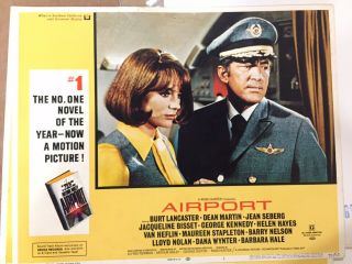 1970 Airport Movie Lobby Cards Dean Martin
