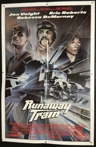 Jon Voight Demornay Runaway Train 1985 27x41 1 Sheet Org Movie Poster 198