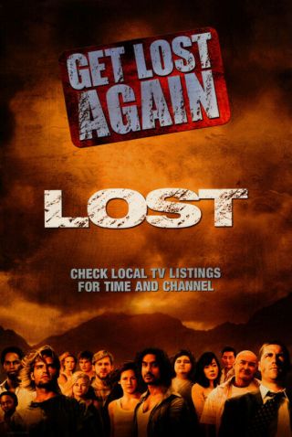 Lost Tv Show Poster Orig Movie Poster Dbl Sided 27x40