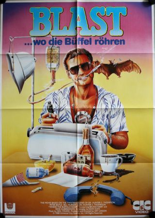 Where The Buffalo Roam German Video Movie Poster A1 Blast Wo Die Büffel Röhren